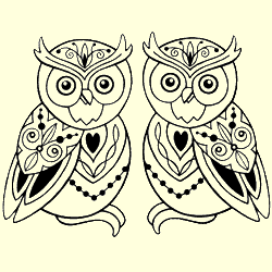 Whimsical Owls Stamp Set