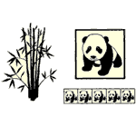 Panda Silhouettes